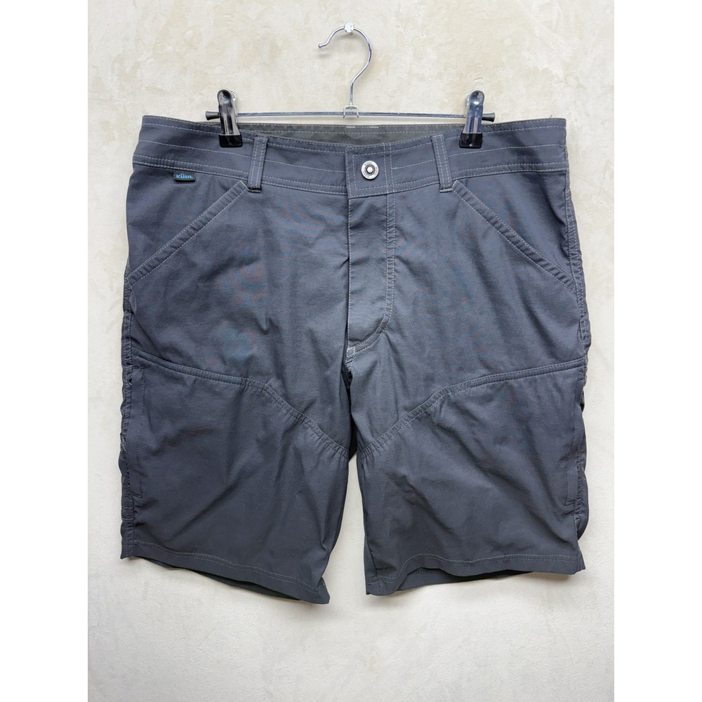 KUHL Renegade Shorts Mens 38 Cargo Black Stretch Outdoor Hiking Trail Gorpcore